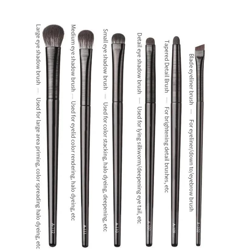 

6PCS Eyes Makeup Brushes Set Professional Soft Contouring Eyeshadow Eyeliner Eyebrow Brush Women Facial Beauty Cosmetic Tool