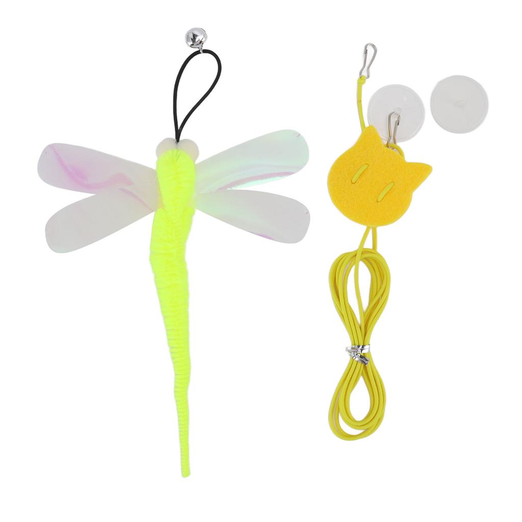 Pet Cat Hanging Toy Adjustable Interactive Traceless Hook Elastic Cord Bell Door Hanging Cat Toy