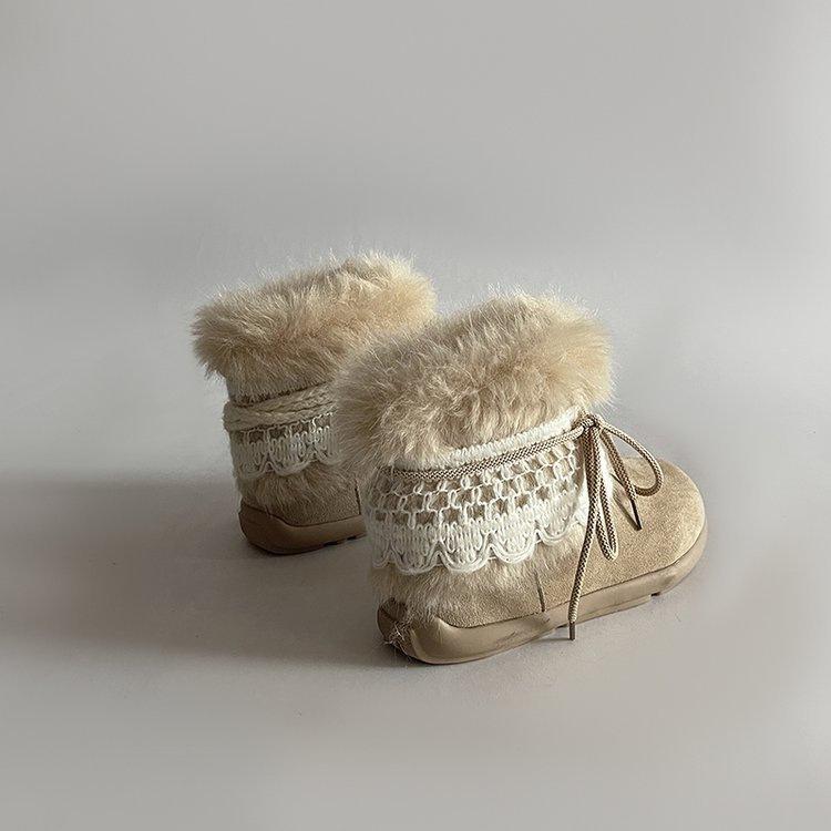 Мао Мао ботинки снегоступы зимние на толстой подошве ретро нагроможденные милые Мори Мао голенище увеличивающие рост нишевые теплые хлопковые ботинки 35 хаки