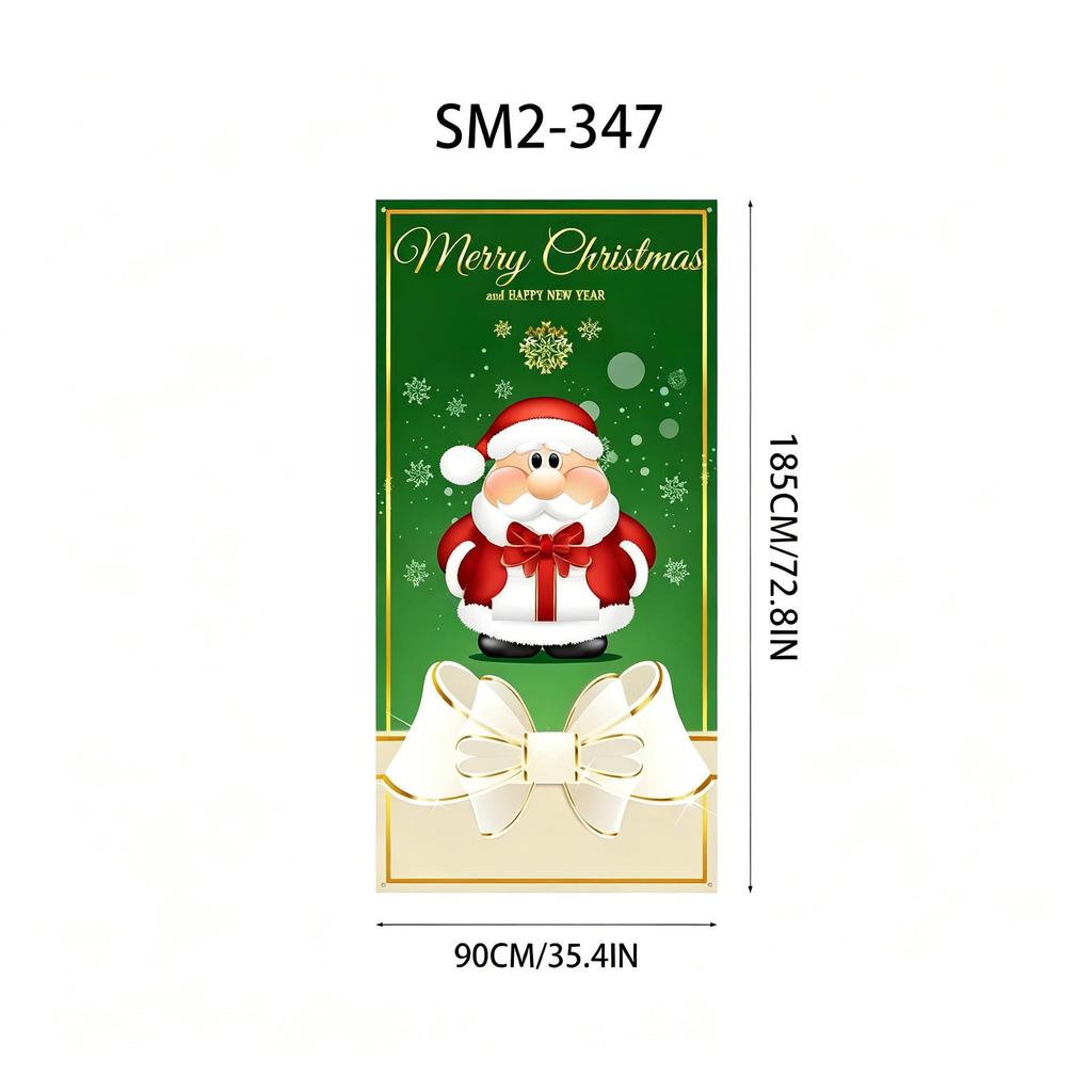 Santa Claus Christmas Hanging Cloth Background Decoration