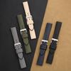 Correa de Reloj Impermeable de Lona de Vela 18mm 20mm 22mm Correa de Reloj de Lona Oxford Banda de Reloj de Silicona de Liberación Rápida Correa de Pulsera Deportiva