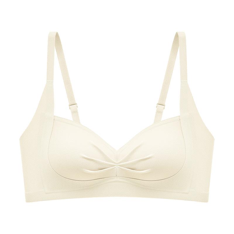Xia's New Thin Triangle Cup Without Steel Ring Gathers Sexy Underwear, Adjusted Type, Seamless, Comfortable and Breathable Women's Bra