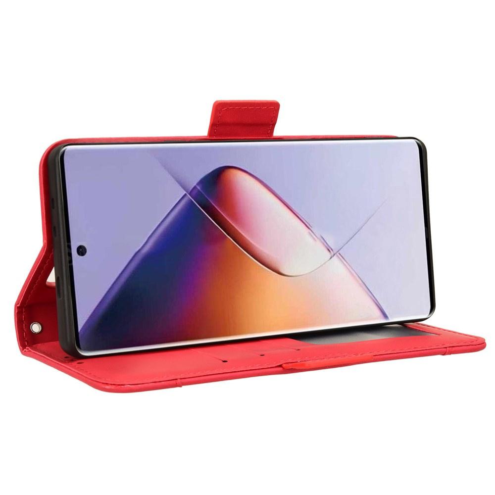 Flip Case for Infinix Note 40 Pro, Card Slot, Red