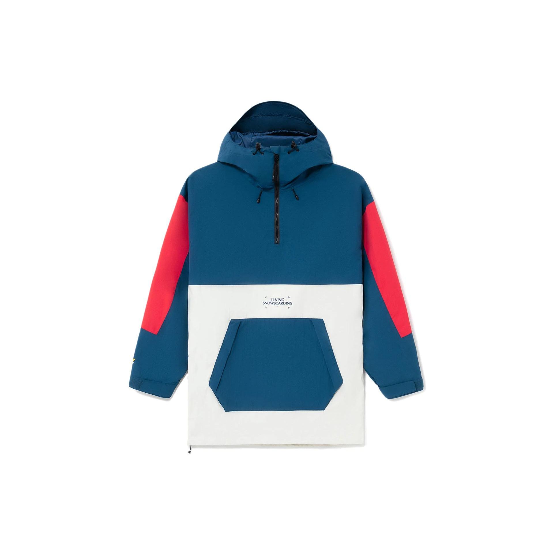 

Куртка с капюшоном и полумолнией Li Ning Printed Letter, унисекс, синяя, AHXR052-2 L