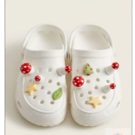 Schattige Liefde Paddenstoel Grot Schoenen Kleurrijke Verse Schoen Gespen Cartoon Diy Grot Schoenen Accessoires Kleurrijke Paddenstoel 10 Stuks Set gray