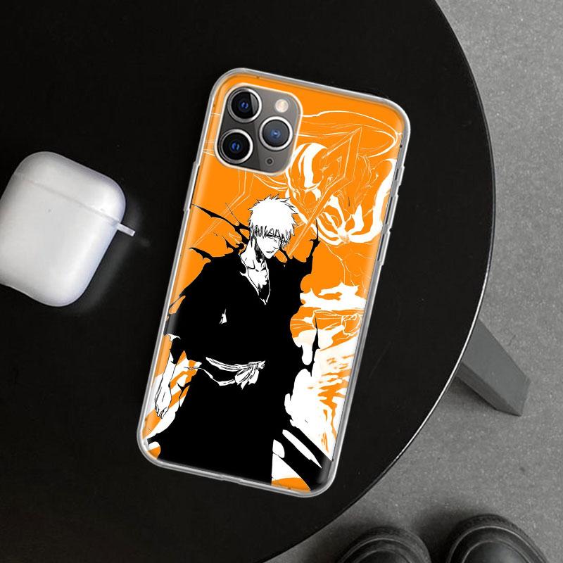 Kurosaki Ichigo Bleach Phone Case Cover for iPhone 11 12 13 Mini 14 15 Plus 16 Pro Max 17 Air 7 8 + SE Art Customized Fundas 11