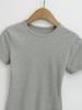 Women's Spicy Crew Neck Solid Color Slim Fit T-Shirt - Summer 2025 Collection