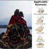 1pc Black Bear Costume Blanket - Lightweight Flannel Fleece with Digital Printing, Soft Warm for Sofa, Travel, Camping, Office yy251018277