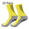 10 Pairs of Men's Spring and Autumn Football and Basketball Sports Towel Bottom Sweat Absorption Shock Non Slip Pressure Tube Socks