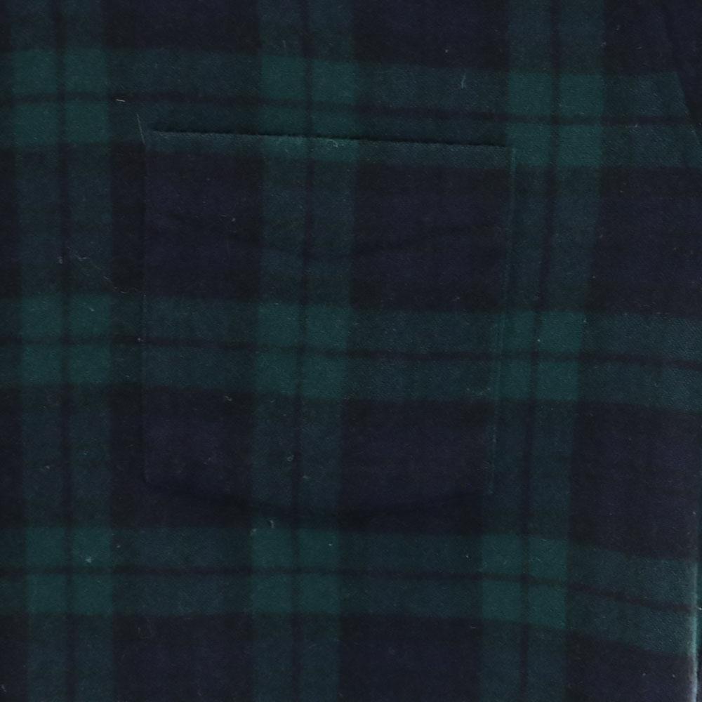 PENDLETON 70s Vintage USA Made Wool Blend Check Pattern Long Sleeve Wool Shirt Men's Used