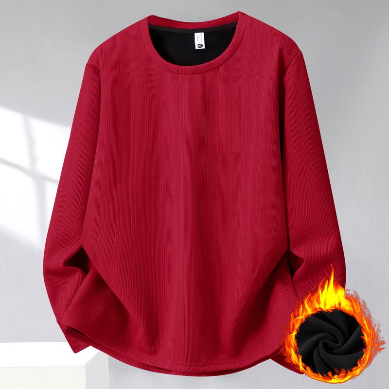 Plus Size 5XL-13XL Fashion Autumn Winter Oversize Sweatshirts for Men Clothes Thick Warm Fleece-lined Long Sleeve Tops Casual Men's Pullovers