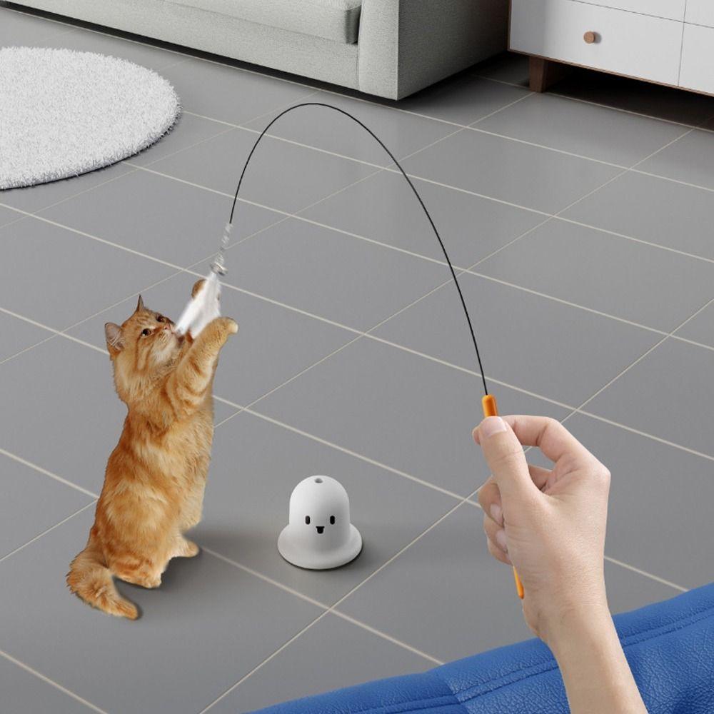 Bite Resistant Cat Badminton Stick Self-amusement Cat Interactive Toy  Pet Supplies