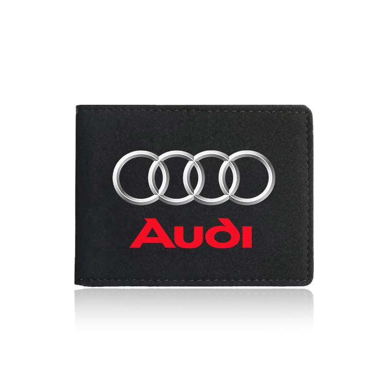 1Pcs Leather Credit Card Case Car Driving Documents Protective Case For Audi B5 B6 B7 B8 B9 A3 8P 8V 8L A5 A6 C6 C5 C7 4F A1 A7 A8 Q2 Q3 Q5 Q7 TT