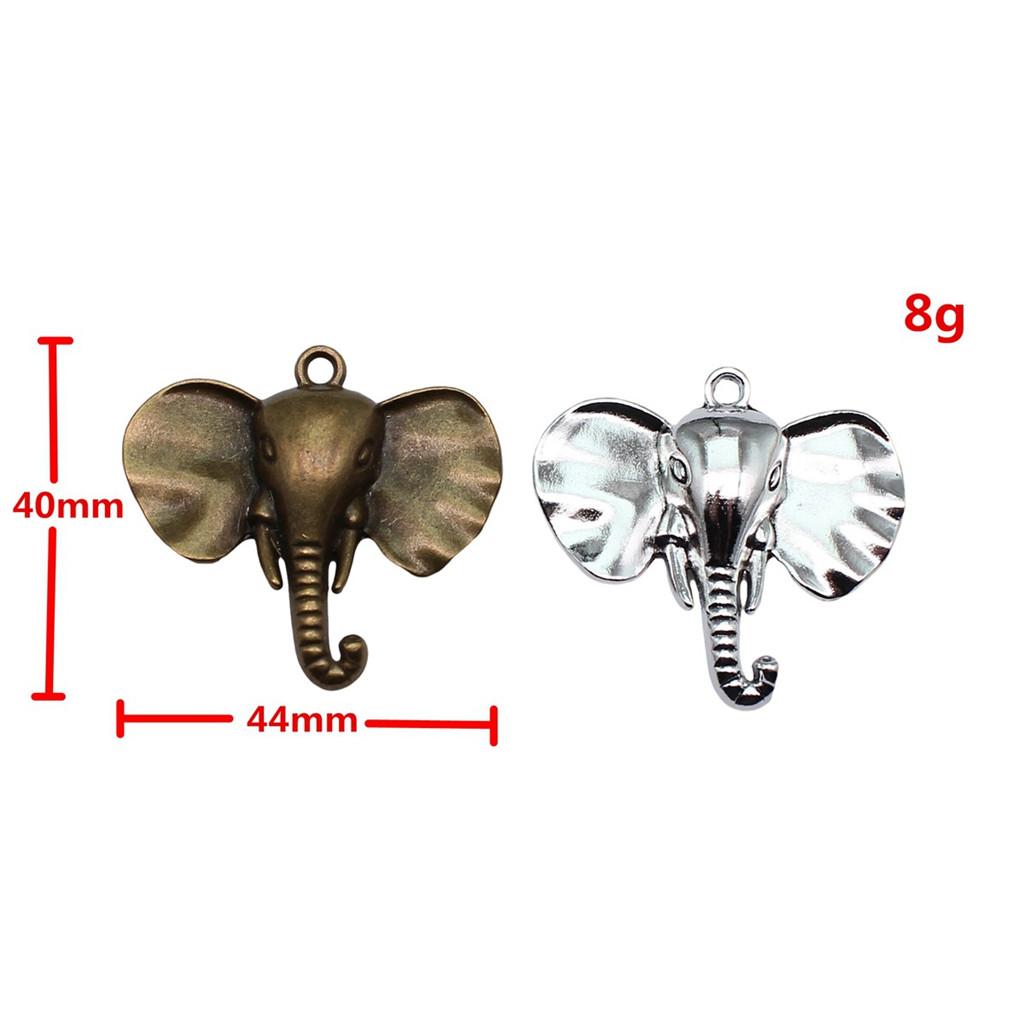 Retro Elephant Charms Alloy Animal Pendants For Jewelry Making Handmade Supplies