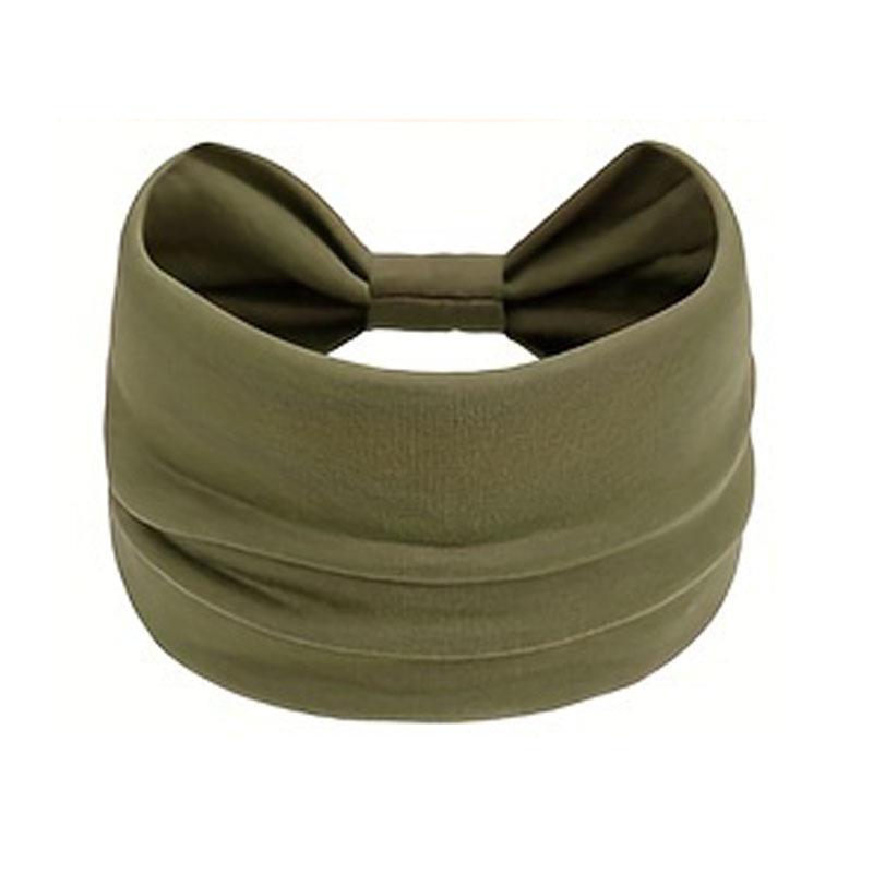 

Однотонная эластичная спортивная повязка для йоги - Широкая, влагоотводящая, в стиле макарон для женщин