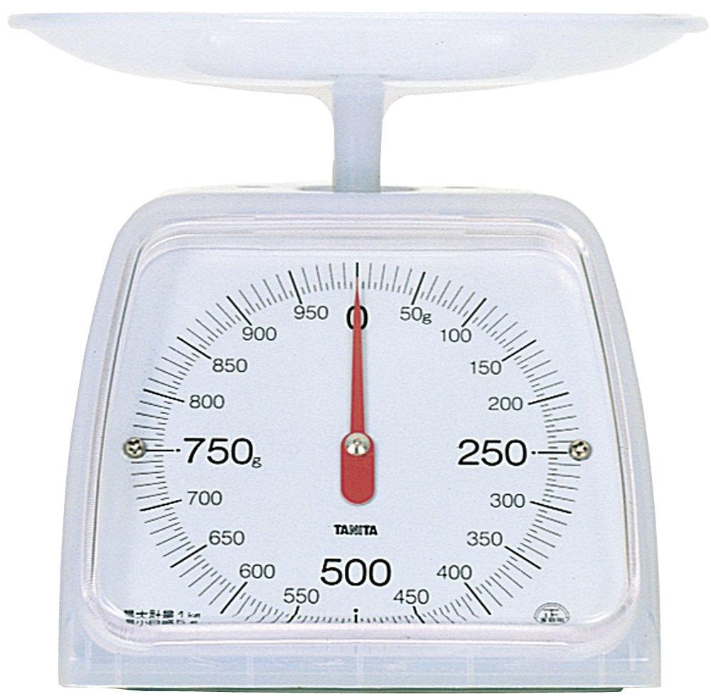 Tanita CW Analog Cooking 1kg 5g Clear White KA-001 Scale, Capacity, Increments,