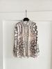 Light Luxury French Old Money Style Retro Rope Chain H Home Positioning Printing Long-sleeved Shirt Women's Fashion Shirt