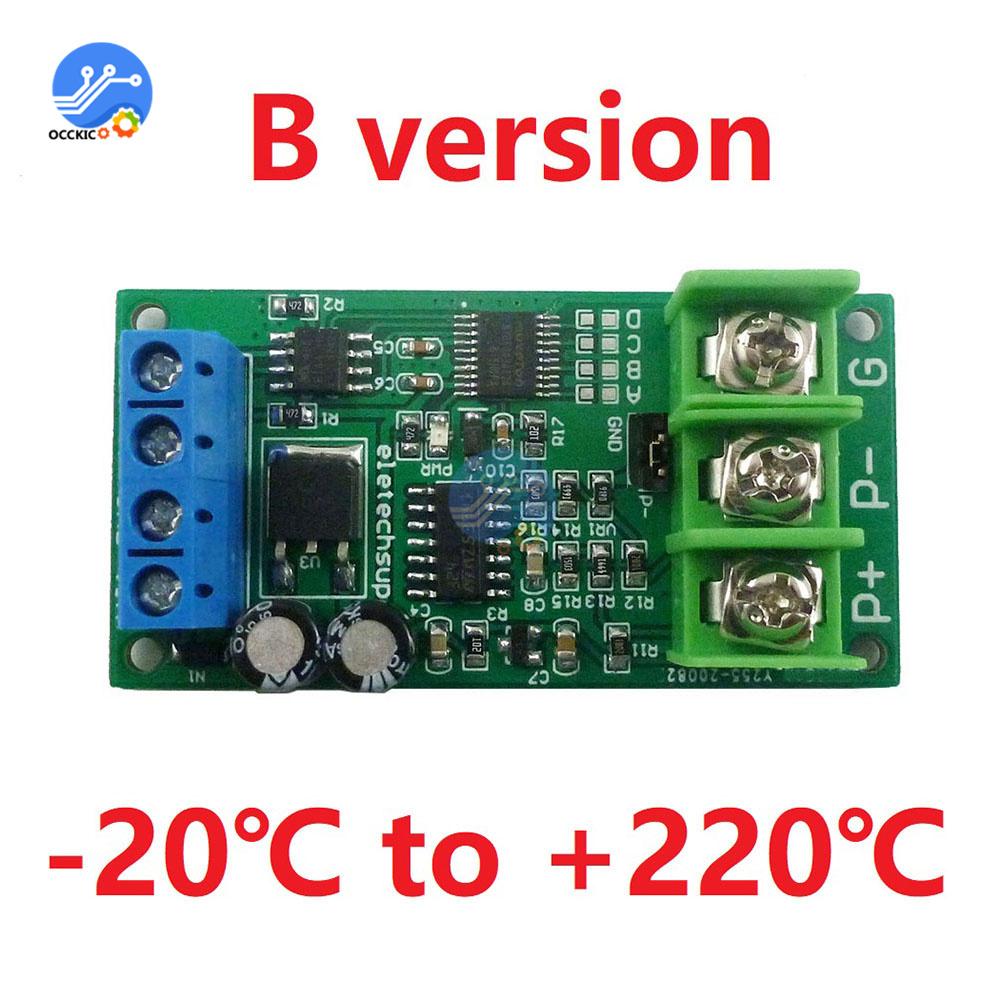 PT100 Temperature Sensor RTD Converter DC 12V RS485 Modbus Rtu Sensor Module -20-220℃/-20-400℃ 8-25V with case