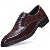 Klassische Herren-Anzugschuhe 2025 Neue Business-Freizeitschuhe Spitz zulaufend Herren Formale Schuhe Herren Büro-Flats Hochzeitsfeier Oxfordschuhe