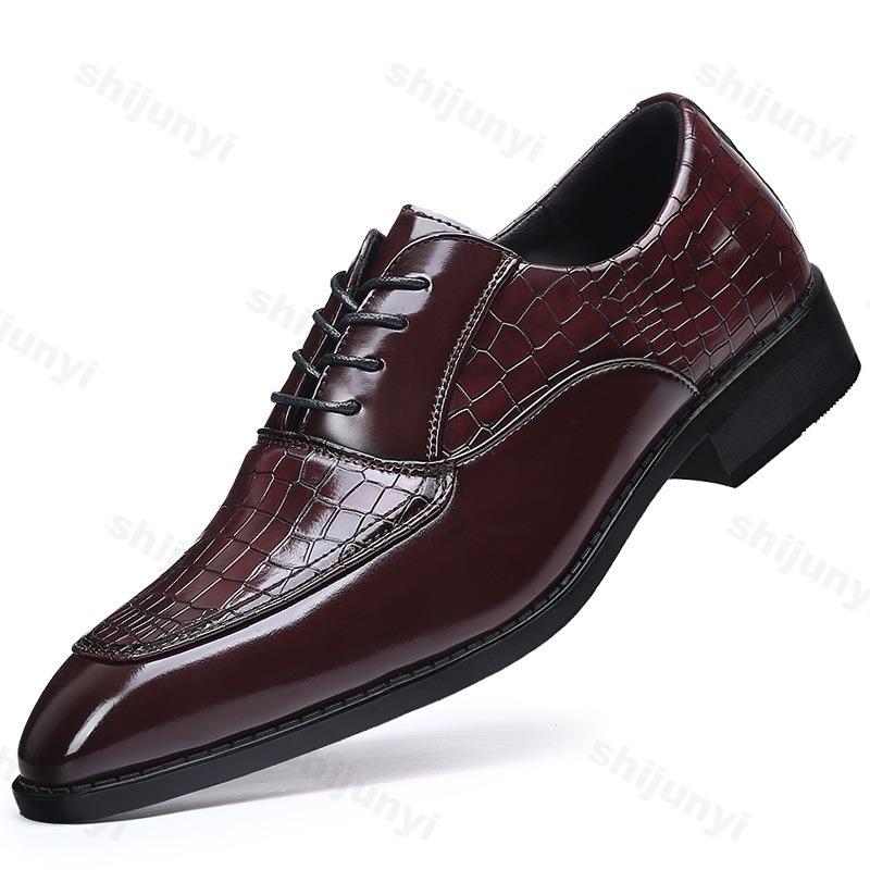Klassische Herren-Anzugschuhe 2025 Neue Business-Freizeitschuhe Spitz zulaufend Herren Formale Schuhe Herren Büro-Flats Hochzeitsfeier Oxfordschuhe