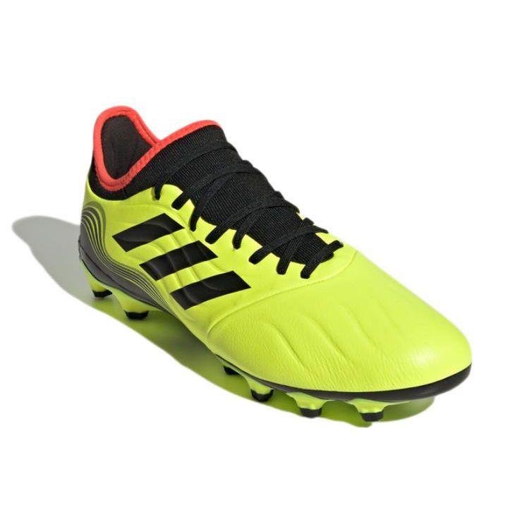 Adidas Copa Sense.3 Mg Artificial Grass Non-Slip Durable Football Shoes Men Football Shoes Fluorescent-Yellow GZ1361