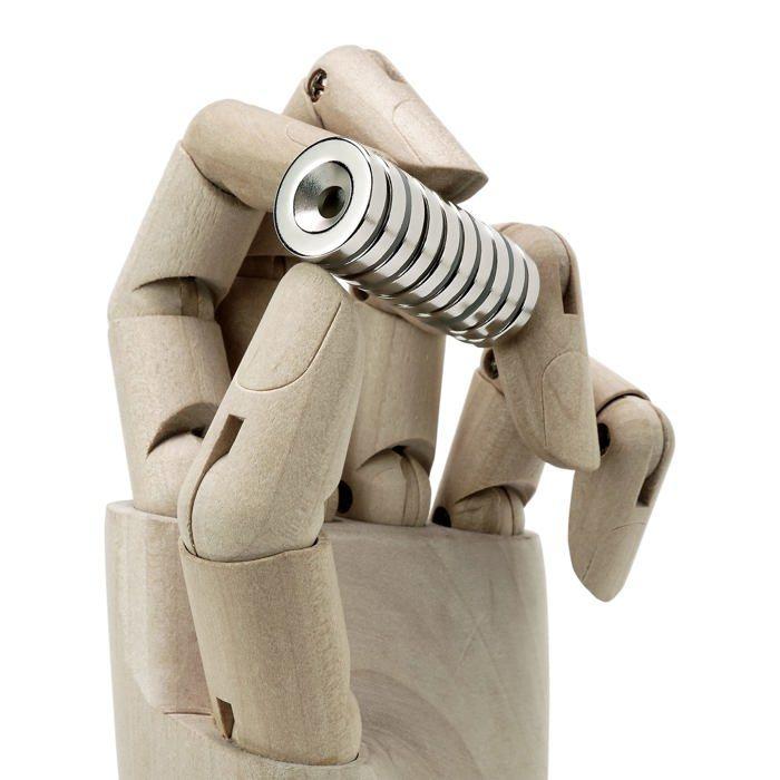 Aimant Neodyme - Sensei - SEN-MAG-PIE-153-010 - 10 pièces - 15x3 mm - Force 2,4 kg