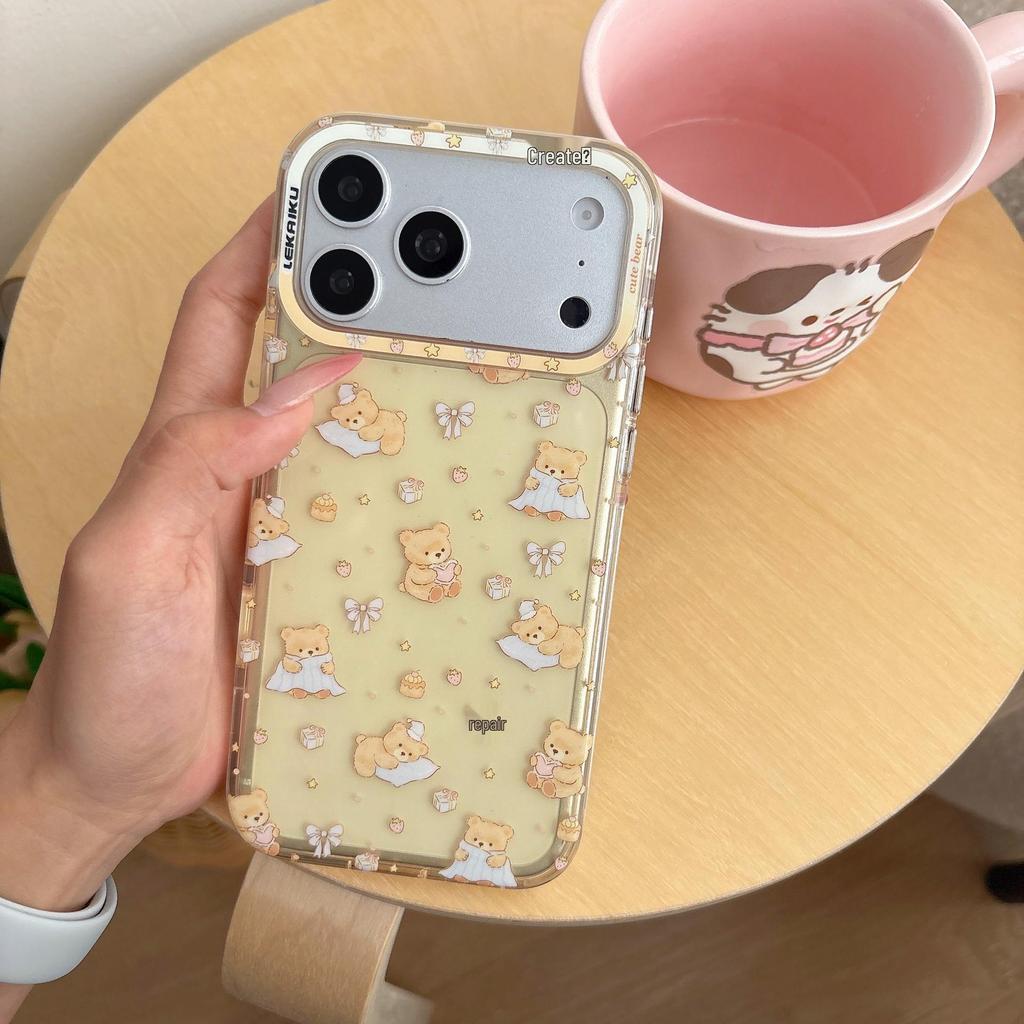 Trendy Brand IMD Side Face Series Cute Cartoon Puppy Drop-Proof Phone Case for iPhone 17 Pro Max