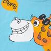 Kids Cartoon Animal Short Sleeve T-shirt - Summer New Baby Clothes