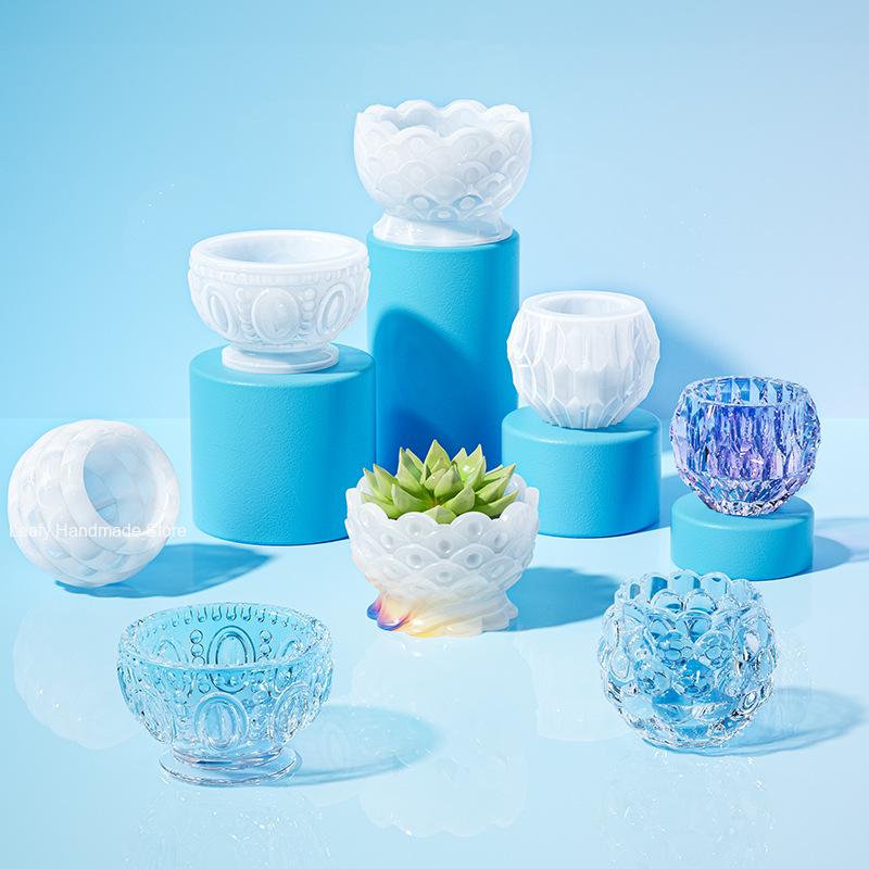 29 Styles Tray Gypsum Mold Diy Resin Mold Silicone Mold Fruit Disc Tea Plate Coaster Making Molds