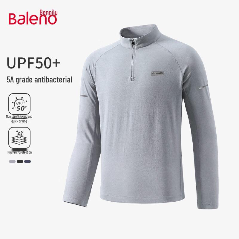 Baleno Men's Half-Zip Long Sleeve Quick-Dry Training Shirt