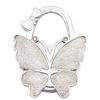 Large Matte Butterfly Hanging Bag Hook - Foldable Women's Bag Buckle & Portable Table Edge Hook for Luggage Accessories.