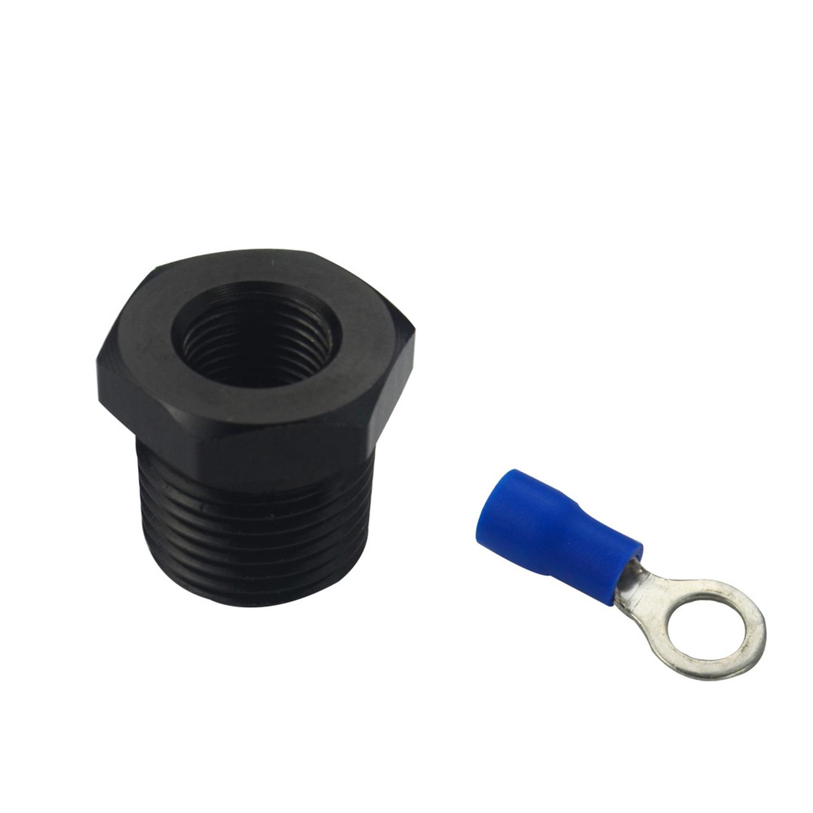 

- 3/8 Male To 1/8 Female Thread Reducer Hex Bushing Pipe Fitting Aluminum Straight Pipe Reducer Adapter Fitting One Size чёрный