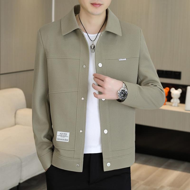 New Korean Style Casual Men's Fashion Versatile Spring and Autumn Casual Men's Handsome Simple Men's Jackets Coats Tops