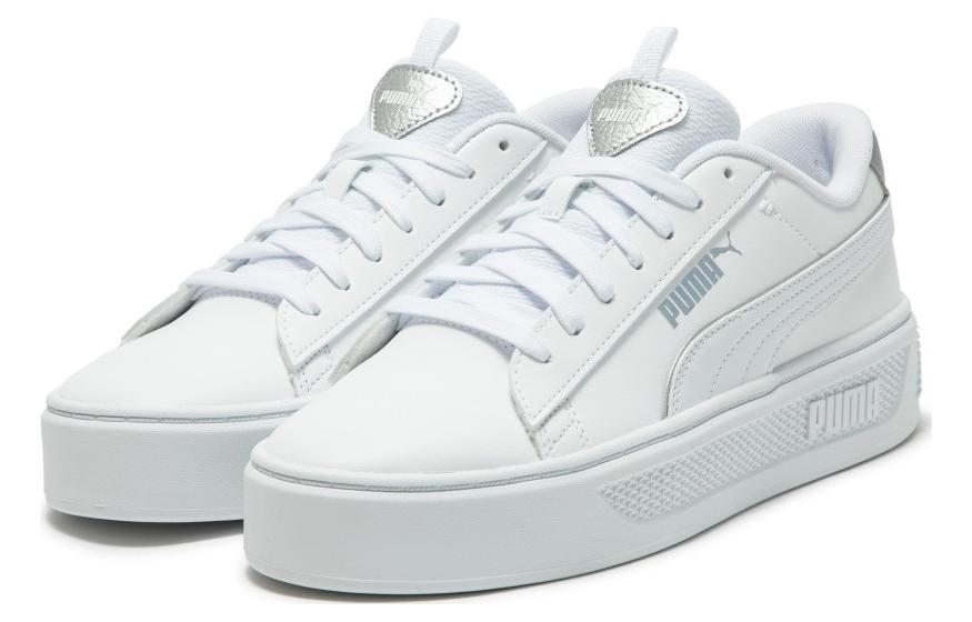 Women's Sneakers Puma Wmns Smash Platform v3 'Pop Up - White'
