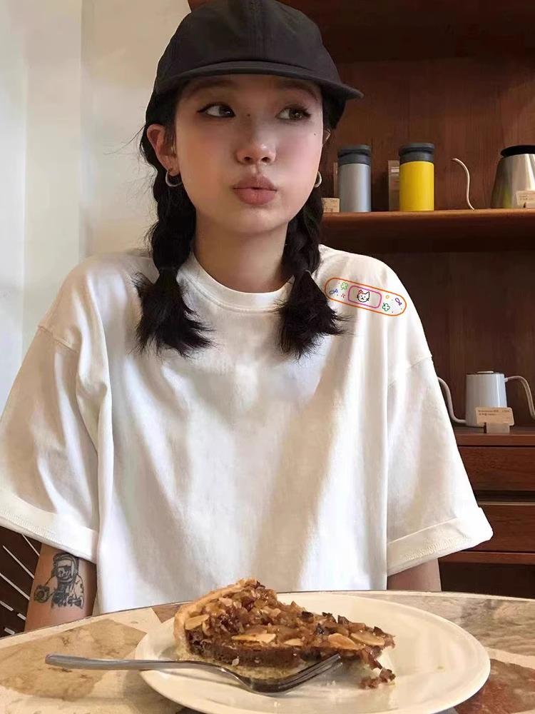 

Women s Summer 2025 Retro Loose Short Sleeve T-shirt XXL хізер сірий колір