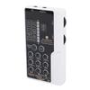 Portable Voice Changer Sound Card Set Handheld with Bluetooth Cool Light 8 Sound Effects Sound Board for Streaming