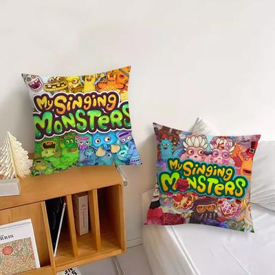 Game My Singing Monsters Cushion Cover Cushion Room Bedroom Headboard Sofa Living Backrest Nap Time Pillow Case