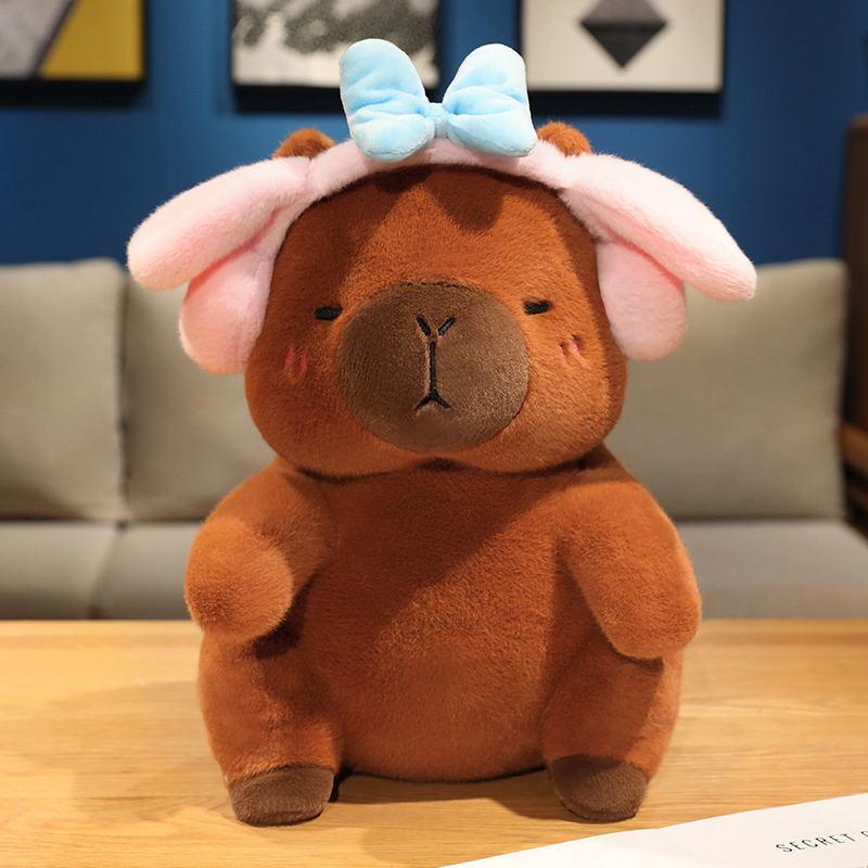 

Creative Headphones Kapibala Chef Bread Plush Toys Magic Capybara Doll Doll Children Girls Gift 35cm