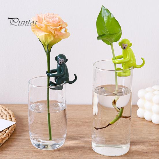 3/6 Stück Pflanzenanzucht-Buddy, Affenform, Pflanzenstützhalter, Pflanzenwachstumswerkzeug, Stammhalter für Knospen, Stiele, Triebe und Stecklinge