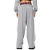 Pantalon de jogging unisexe rétro patchwork à carreaux brodé taille haute coupe ample coton-polyester 2025