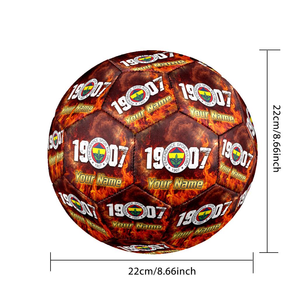 Size 5 Football Custom Name Text, Outdoor Training Soccer BallFenerbahçe FC