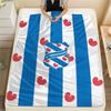 SC Heerenveen Pattern Flannel Blanket, High Quality Comfortable for All Seasons, Home Decor, Warmth and Comfort, Perfect for Gifts.
