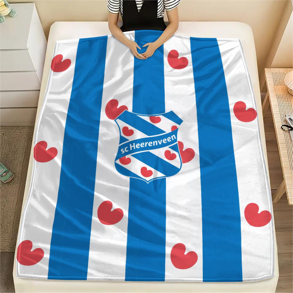 SC Heerenveen Pattern Flannel Blanket, High Quality Comfortable for All Seasons, Home Decor, Warmth and Comfort, Perfect for Gifts.