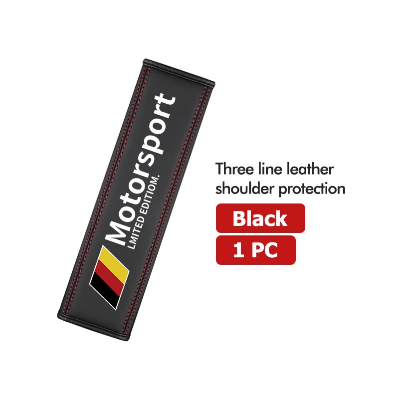 Leather Car Seat Safety Belt Shoulder Protection Padding For BMW M Performance E84 F10 F20 F15 F25 iX iX1 iX2 iX3 iX5 iX7
