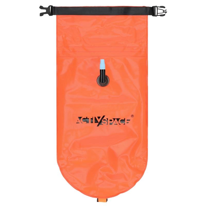 2-In-1 Inflatable Safety Buoy With Dry Pocket - Orange