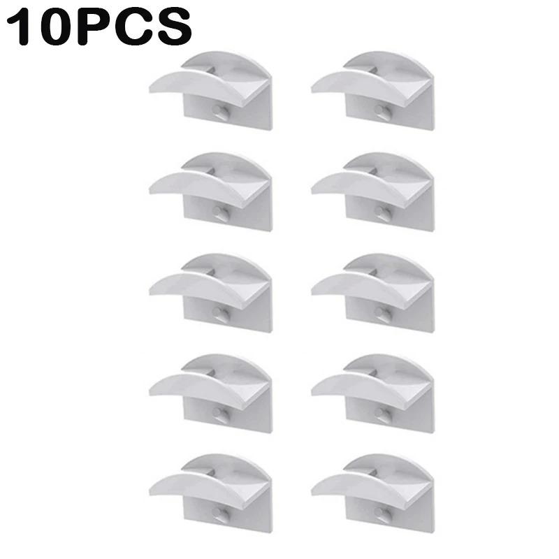 10 Pcs Caps Holder New Baseball Cap Hook Black Simple Design Hat Stand Simple Earphone Necklace Storage Rack Clothing Wardrobe