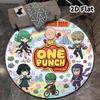 Onepunch Man Round Area Rug Carpet Rug For Living Room Bedroom Sofa Playroom Decor Nonslip Floor Mat