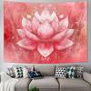 Meditation Yoga Floral Tapestry Lotus Flower Meditation Plant Petal Print Wall Hanging Blanket for Bedroom Hippie Lotus