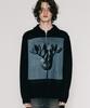 VASTIC Digital Print Half Zip Knit_Black