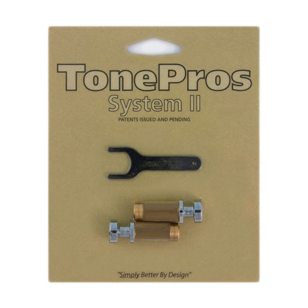 

TonePros Standard Locking Studs Bridge Stud Anchors Chrome SS1-C